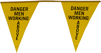 Perimeter Warning Stand - Attachment - Warning Line Pennants Flag